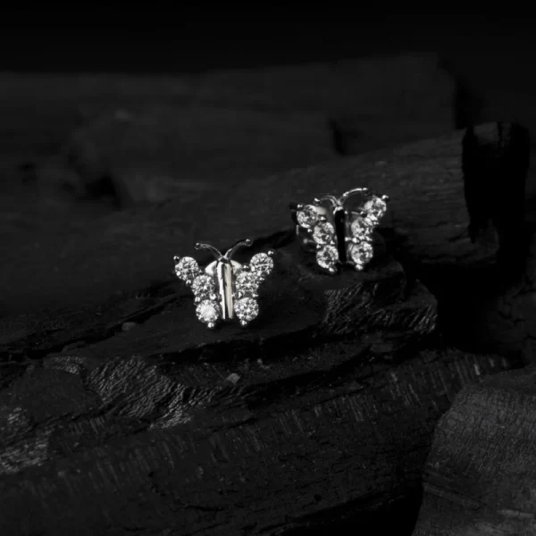 buy 925 sterling silver butterfly studs earring