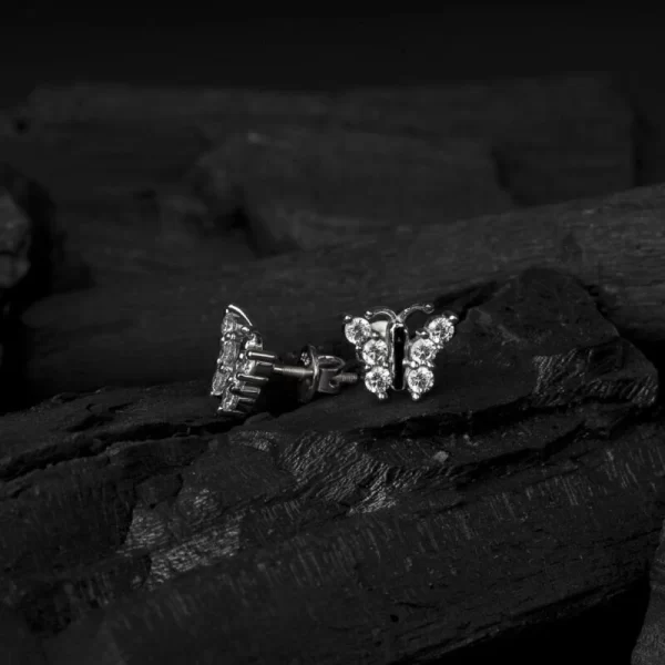 buy 925 sterling silver butterfly studs earring