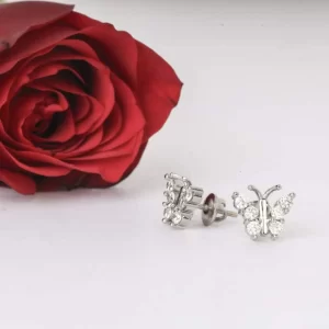 buy 925 sterling silver butterfly studs earring