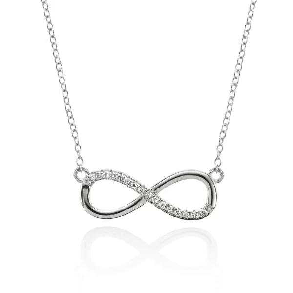 925 sterling silver Infinity pendant set